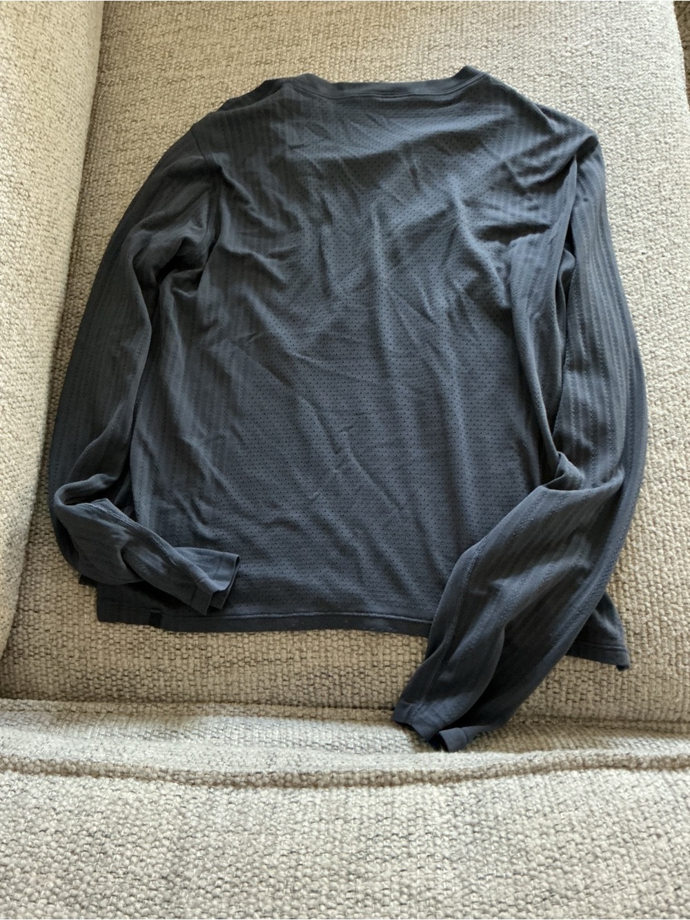 lululemon athletica Men's Crewneck Long-Sleeve Shirt - Charcoal Gray